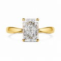 Brilliant 2.00 Ct Radiant Cut Four Prong Solitaire With Tapered Shank
